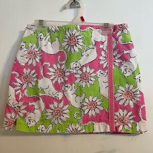 Super cute Lilly Pulitzer kids skort. Size 12 but fits small for a 12.